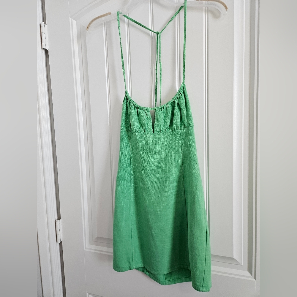 Vintage Green Strappy Top